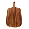 thumbnail image 2 of Tabla de cortar de madera de acacia, bloque de carnicero decorativo, tabla de quesos para uso en la cocina. 33 cm x 20 cm, 2 of 9