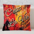 thumbnail image 2 of NEW!! C'est La Vie 2 Throw Pillow. No Zipper. Prefilled. Made in the USA., 2 of 4