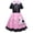 Pink, variant on Little Girls 50s Retro Poodle Skirt Dress Kids Vintage Party Gown for Dance and Events Children's Classic Sock Hop Performance Clothing Cute Rockabilly Style for Toddlers