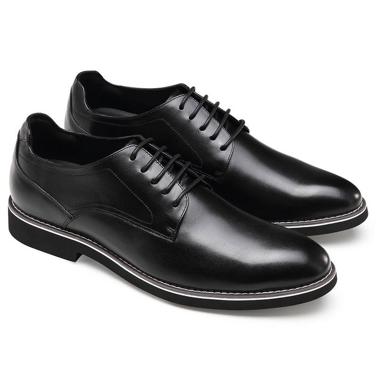 CMR Chamaripa Plum Elevator Derby Shoes Leather Height Increase ~2.7–3\