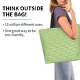 thumbnail image 2 of Fotbe Green Gingham Bolsa Tote Estética de Lona con Estampado para Mujer - Bolsa Reutilizable de Hombro Casual para Vacaciones, Compras, Trabajo y Gimnasio, 2 of 8