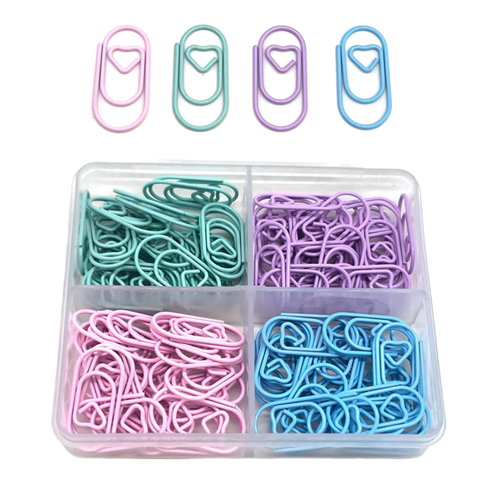 MAGIDEAL 5x120x Paper Clips Small Scrapbook Crafts Document Home files Heart Decorative