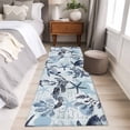 thumbnail image 5 of Summer Marine Life Washable Runner Rugs 2'x6', Ocean Watercolor Sea Turtle Starfish Coral Coastal Low Pile Throw Entryway Rug Non-Slip Sturdy Edge Binding Carpet for Indoor Bedside Entrance Bedside, 5 of 9