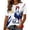 Blue, variant on Soccer Jersey for Women France Soccer Fan T-Shirt French Rooster Football Graphic Print Short Sleeve Casual Tee Game Day Tee,White(XXL)