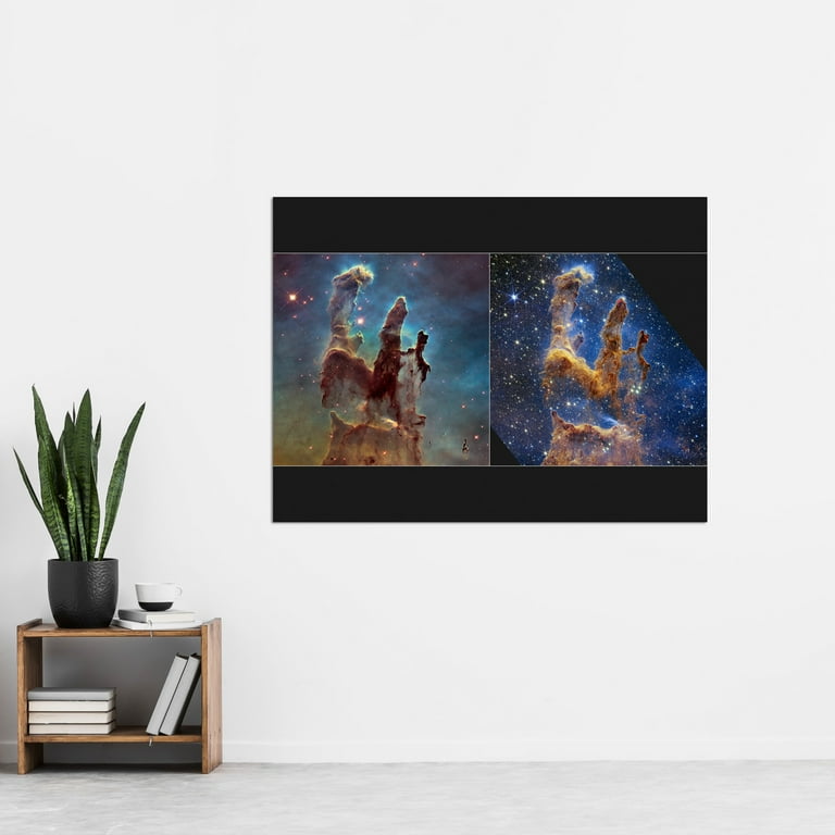 NASA James Webb Telescope NIRCam Image Of Ring Nebula Planetary Messier 57 Intricate Details Of A Dying Star Formation Celestial Doughnut In Space Artwork Framed Wall Art Print A4