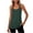 Army Green, variant on Zynoxe Womens Spaghetti Strap Tank Tops Summer Solid Color Sleeveless Camisole Tops for Women Casual Comfortable Round Neck Fitness Clothing (Gray,S)