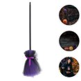 thumbnail image 5 of KAKOWELY 2 escobas de bruja de Halloween, accesorios de cosplay para niños, decoraciones para fiestas de Halloween, accesorios de disfraz de bruja, escoba de plástico realista., 5 of 5