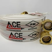 Fire hose 2 pack Be Prepared for Any Fire Emergency with Our 2 Pack Brass Plated Amaodized Couplings TPU Lined Cabinet Lay Flat Hose 19-Fold Fire Hose