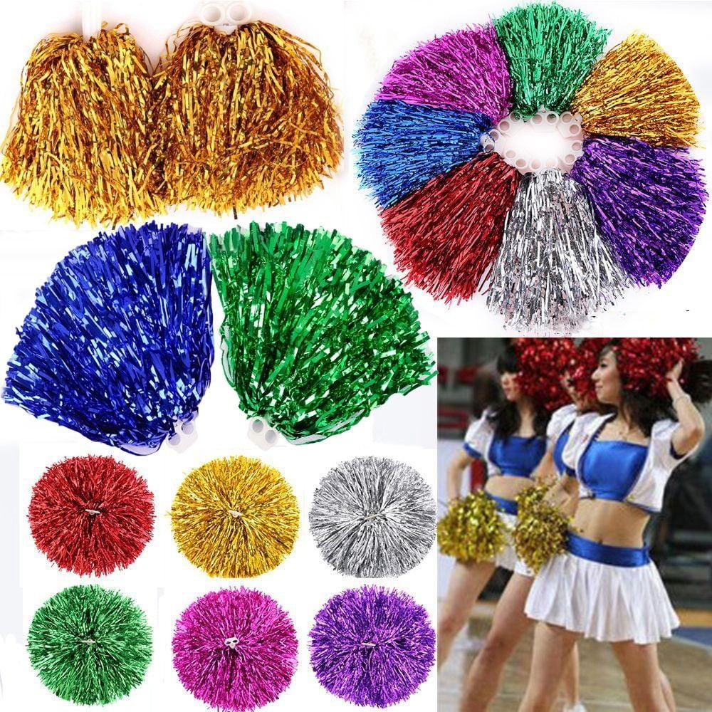  Yunsailing Plastic Cheer Pompoms Sports Dance Cheerleader Pom  Poms with Handles Squad Team Spirited Sports Party Dance Cheering  Decorations for Kids Adults Cheerleading(Colorful, 48 Pcs) : Sports &  Outdoors