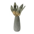 thumbnail image 2 of Creative Co-Op Tall Paulownia Wood Vase with Washed Finish, Grey, 2 of 4