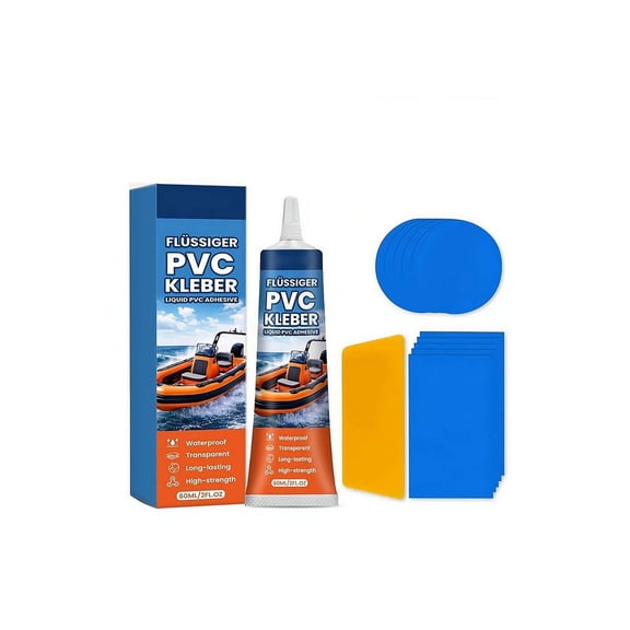 Air Mattress Patch Kit,60ml Inflatable Patch Repair Kit,Heavy Duty Waterproof Vinyl PVC Inflatable Repair Kits for Air Bed, Pool Float,Pool Liner,Hot Tub,Bounce House,Boat,Raft and Kayak