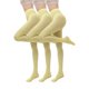 thumbnail image 1 of Medias de seda para mujer, 3 piezas, talla grande, para Halloween y Navidad, color caramelo, accesorios de fiesta, color liso, 1 of 1
