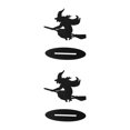 thumbnail image 4 of Maytalsory 1/2/3/5 Unique New Halloween Black Riding Witch - Exquisite Workmanship Fashionable And Festive Making Broom Witch 2PCS, 4 of 6