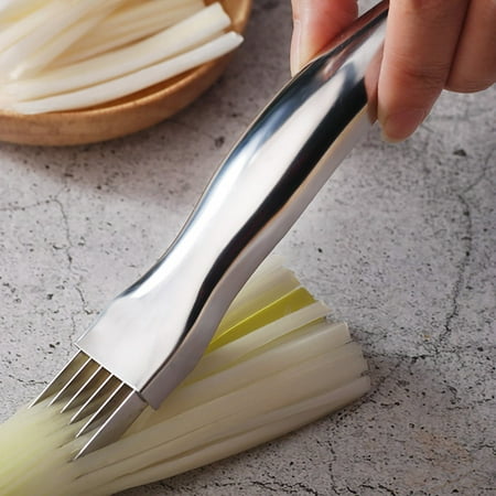 

Mchoice Stainless Steel Chopped Green Onion Kitchen Tool Slice Cutlery Vegetable Cutter Sharp Scallion Cutter Shred