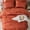 Burnt Orange, variant on Flymme Burnt Orange Comforter Set Queen Size 7-Piece Boho Bed in a Bag Striped Bedding Sets with Comforter, Sheets, Pillowcases & Shams