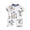 Blue, variant on YABCSAZ Bodysuits for Toddler Baby Cotton Short Sleeve Onesie Bodysuits Summer Casual Soft Romper Button Pajamas Boys Girls Unisex Jumpsuits Infant Newborn Baby Outfits Size 2 M