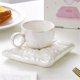 thumbnail image 3 of Ceramic Coffee Cups and Saucers- Pillow Design, Suitable for Office Afternoon Tea, Unique Personalized Gifts., 3 of 5