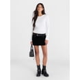 thumbnail image 2 of No Boundaries Crewneck Tee with Long Sleeves, Women's XXS-XXL, 2 of 5