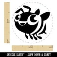 thumbnail image 2 of Cute Cartoon Honey Bee Bumblebee Self-Inking Rubber Stamp Ink Stamper - Sky Blue Ink - Mini 1/2 Inch, 2 of 7