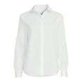 thumbnail image 5 of Blu White Blu Women's June Solid Button-Down Shirt, 5 of 5