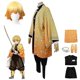 thumbnail image 1 of Demon Slayer Agatsuma Zenitsu Cosplay Party Costume Outfits Halloween Party Anime Set Gifts, 1 of 3
