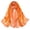 Orange, variant on QASIEATN 160*50cm Women Flower Print Long Soft Wrap Scarf Simulation Silk Shawl Scarves Daily Wear Casual Accessories Scarf for Women