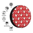 thumbnail image 4 of Goofa Merry Christmas Santa Claus A Pattern Universal Tire Cover for Jeep, SUV, Truck, and Trailer – Waterproof, UV-Resistant,Easy to Install, Fits 14"-17" Tires-14 inch, 4 of 6