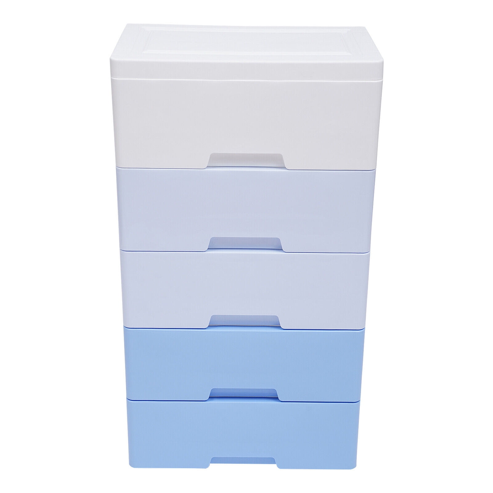 Plastic Drawers Dresser Storage Cabinet, 5 Drawer Stackable Vertical Clothes Storage Tower, Bedroom Tall Small Chest Closet, Organizer Unit for Hallway Entryway, Home Furniture