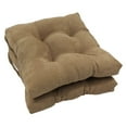 thumbnail image 1 of Blazing Needles 16 x 16 in. Square Microsuede Dining Chair Cushions - Set of 2, 1 of 2