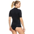 thumbnail image 2 of Roxy Maillot Dermoprotecteur à Manches Courtes pour Femmes – UPF 50+, Coupe de Compression, Surf, Randonnée, Yoga, Séchage Rapide, Anthracite, Petit, 2 of 4