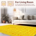 thumbnail image 2 of ODIKA 8'x10' Machine Washable Non-Slip Area Rug, Honeycomb Lattice Geometric High Traffic Rug, Yellow, 127498, 2 of 7