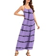 thumbnail image 4 of Odbmxy Sleeveless Plus Size Sundresses for Women Summer Tank Women Maxi Dresses Backless Vacation Cami Striped Dress, 4 of 9
