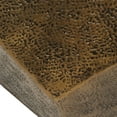 thumbnail image 2 of GDF Studio Lippert Modern Glam Handcrafted Aluminum Pentagonal Accent Table, Antique Gold, 2 of 6