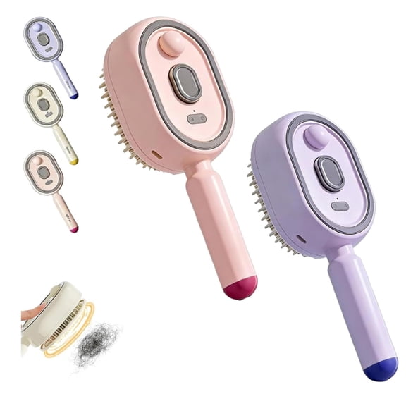 2026 Upgraded Electric Steam Brush, Electric Steam Brushs for Hair, Rechargeable Steam Hair Straightener, Reduce Frizz, Nourishes Hairs, Anti-Static
