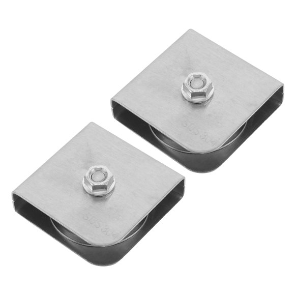 VERDANVERSE 2Ud Polea Para Y Mástiles En Exterior Construida En Inoxidable Plateado