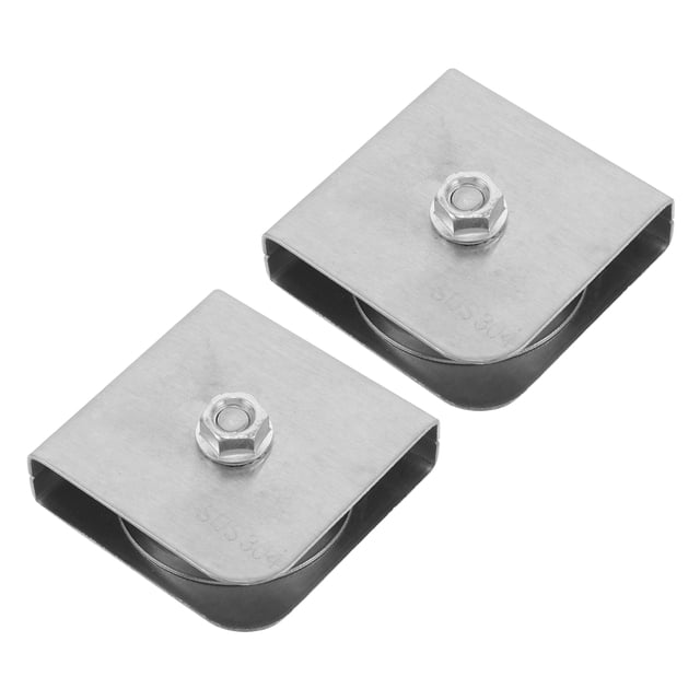 VERDANVERSE 2Ud Polea Para Y Mástiles En Exterior Construida En Inoxidable Plateado
