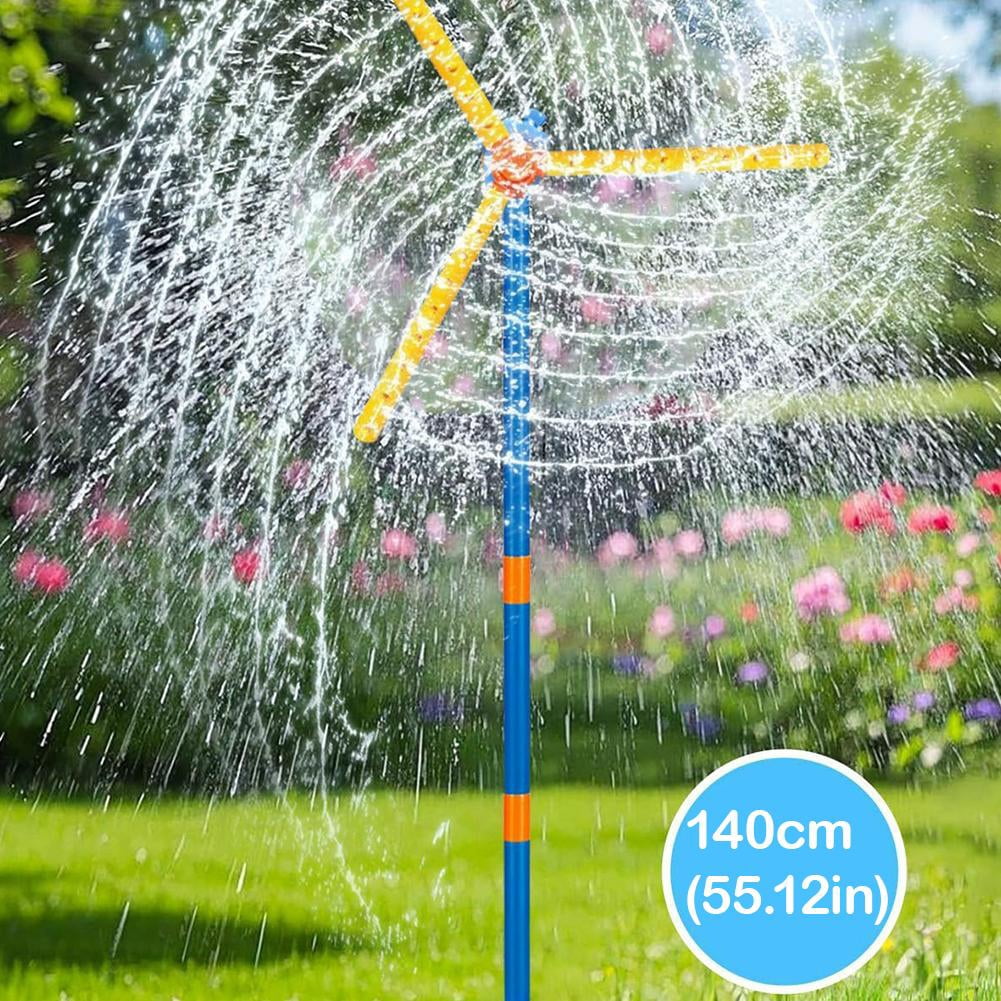 360-Degree Spinning Windmill Water Sprinkler, Fun Outdoor Yard Toy for Kids and Pets, Summer Splash Lawn Waterer
