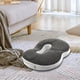 thumbnail image 3 of Cojín de donut sentado, funda lavable, espuma viscoelástica antideslizante Gris, 3 of 9