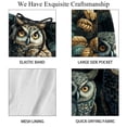 thumbnail image 4 of luoweisi Men's Beach Shorts Quick Dry Swim Trunks with Mesh Lining Cartoon Owl M, 4 of 5