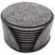 thumbnail image 1 of Posavasos de vidrio, posavasos redondos, posavasos de vidrio, posavasos para bebidas con caja de almacenamiento de bebidas, juego de 10 piezas para barra y taza, 1 of 8