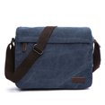 thumbnail image 1 of Autorización：Bolso de mensajero de lona sólida a la moda, bolso de hombro portátil informal con hebilla, paquete Simple de tendencia coreana para hombres y mujeres Adepaton 2032788-9, 1 of 4