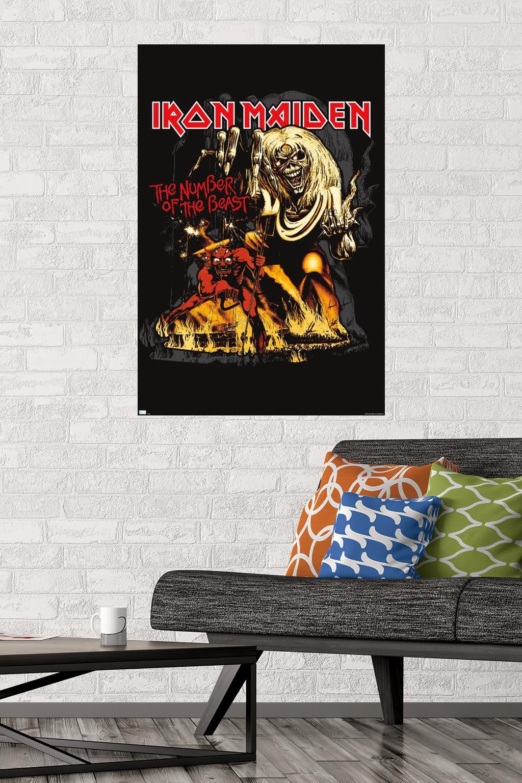 IRON MAIDEN ポスターThe Number of the Beast Iron Maiden Number Of The Beast Premium Poster Flag – Official