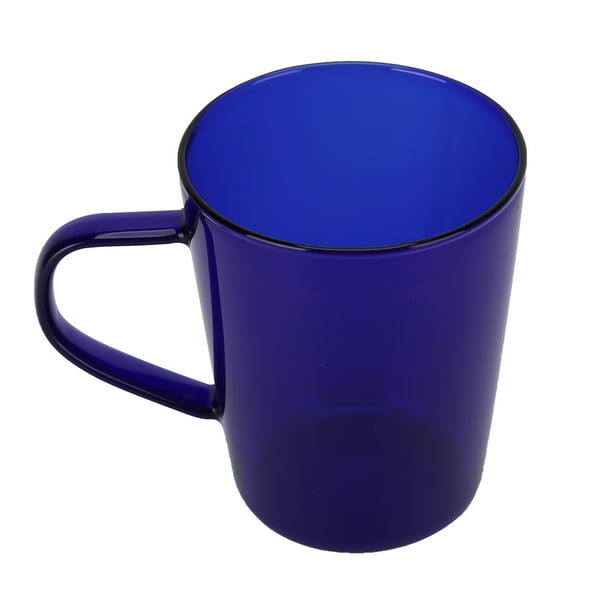 Taza de café resistente al calor, taza de leche de 380 ml, taza de café de cristal alta, diseño aerodinámico