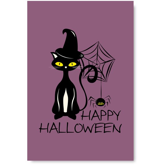 Awkward Styles Halloween Poster Wall Art Cat and Spider Home Decor Prints