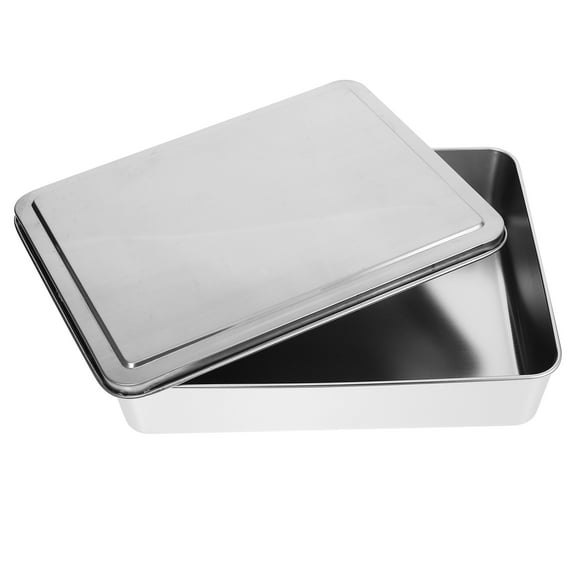 PTOOTP Stainless Steel Rectangular Deep Baking Pan Set - Bakeware for Oven Cooking and Baking