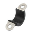 thumbnail image 4 of 5Pcs 16mm Dia Rubber Lined U Shaped Stainless Steel Hose Pipe Clips Clamp Cable, 4 of 4