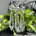 thumbnail image 4 of 20pcs Chandelier Crystal Prisms Pendants Icicle Prism Ornament Rhinestone Accessories Autos Drops Pendant Suncatcher, 4 of 5