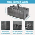 thumbnail image 4 of ORUYROP 2 Pack Moving Bags w/Backpack Straps, Moving Supplies, Moving Boxes, College Packing Storage Boxes with Lids Alternative, Heavy Duty, Extra Large, Sturdy Handles, Zippers (Gray, 2 Pack, 4 of 7