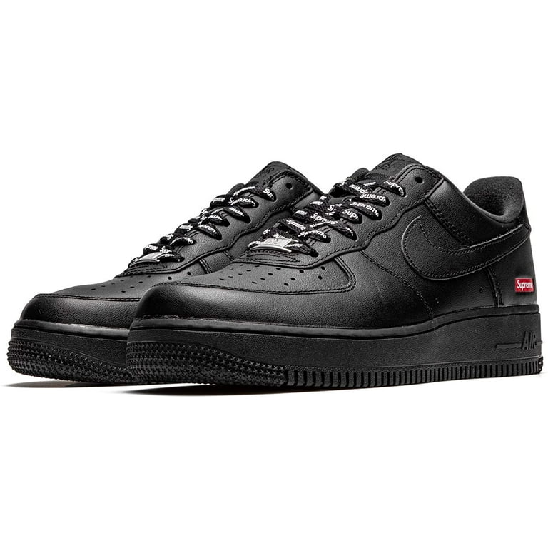 Supreme X Air Force 1 Low 'Box Logo - Black' - Cu9225-001 - Size 9 - Mens