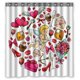 thumbnail image 1 of Cortina de Ducha ABPHQTO con Iconos del Día de San Valentín Poliéster Impermeable y Ganchos 160x180 cm, 1 of 1
